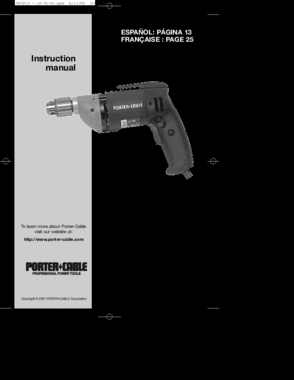 Default 2 Diagram and Parts List for PC2620 Type 1 Porter Cable Boring Machine